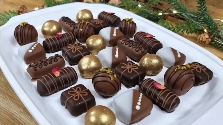 trufas de chocolate de natal