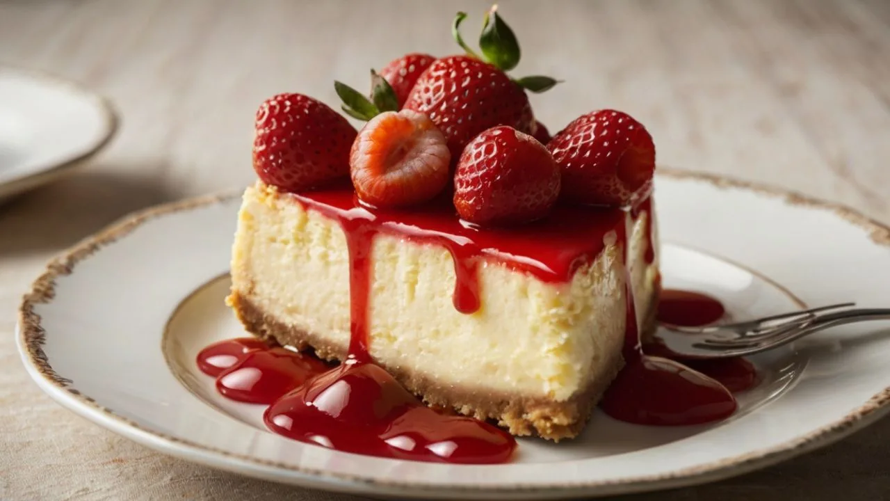 cheesecake de morango