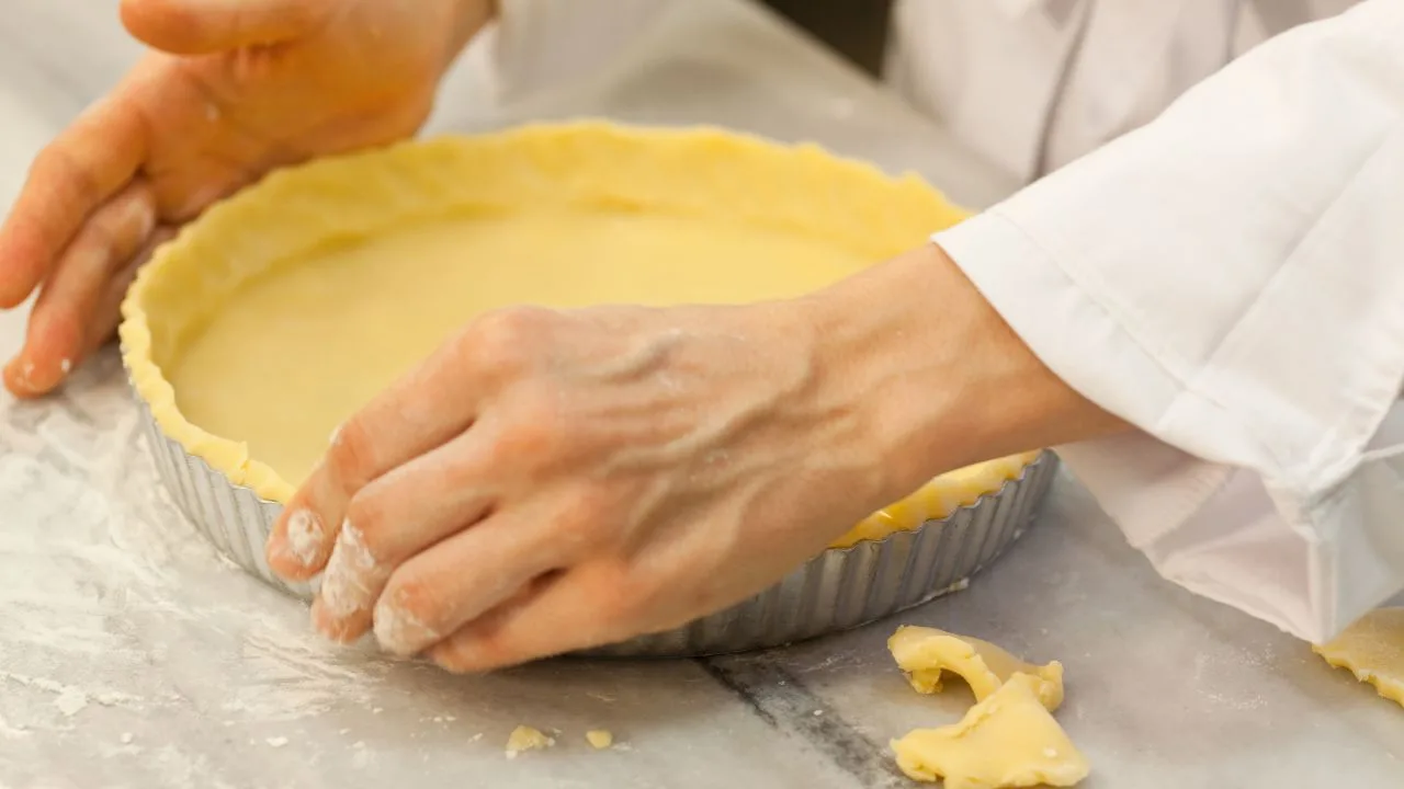 massa amanteigada para torta