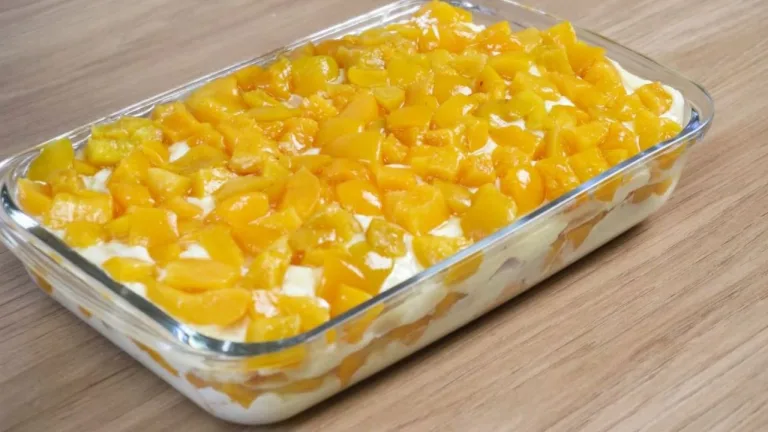 pavê de pêssego