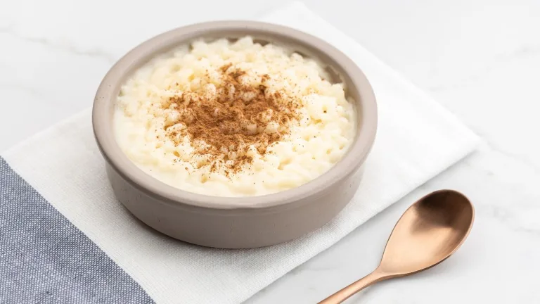 arroz doce com leite de coco