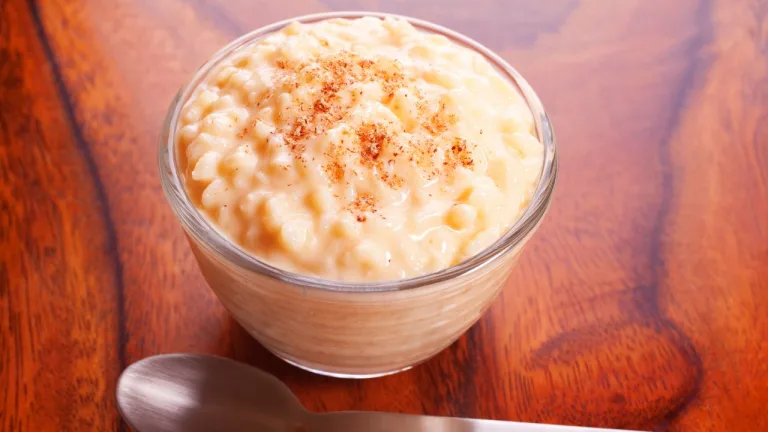 arroz doce cremoso com leite condensado