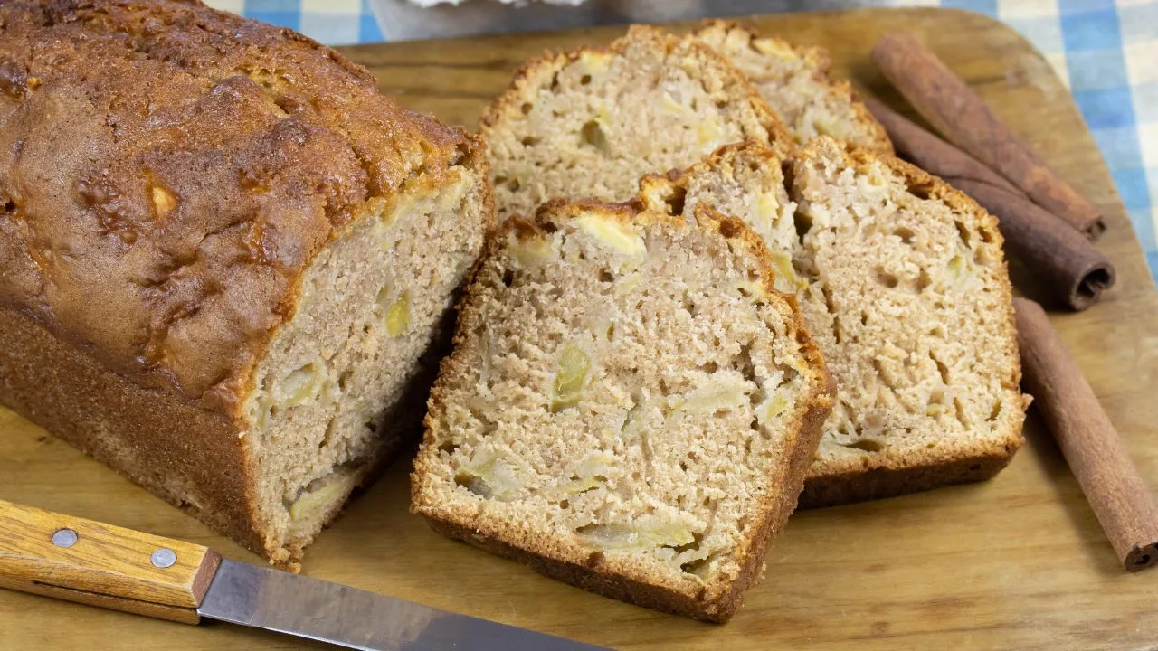 bolo de aveia com maçã