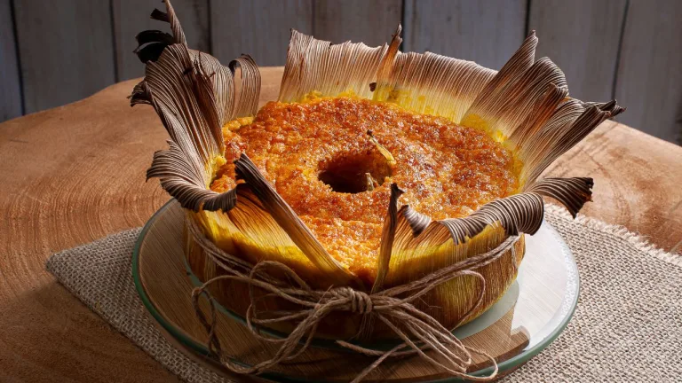 bolo de pamonha na palha