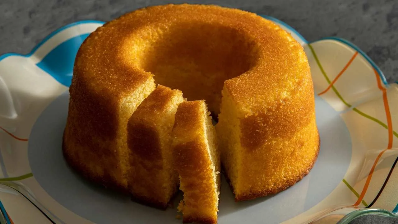 bolo de fubá amanteigado