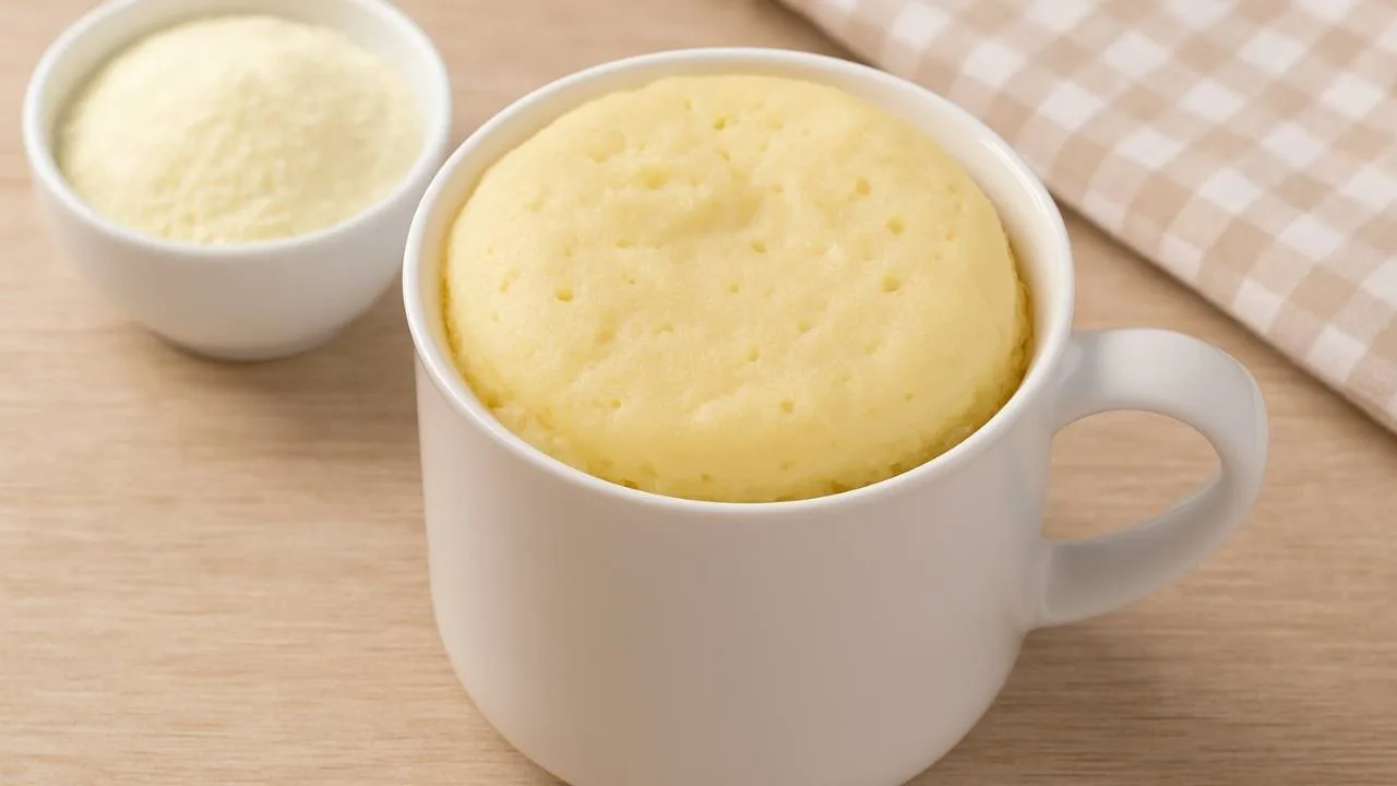 bolo de caneca de leite ninho