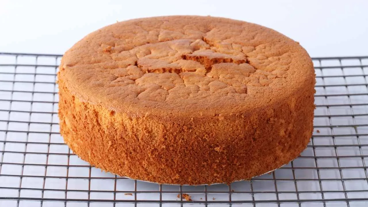 imagem da receita de massa chiffon branca