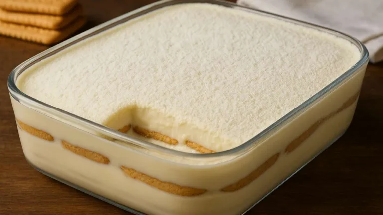 Imagem da Receita de Pavê de Leite Ninho com Bolacha.