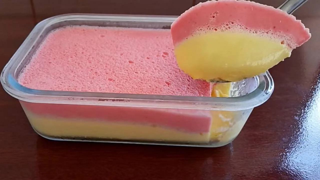 Imagem da Receita de Sobremesa Simples com Leite Condensado e Gelatina.