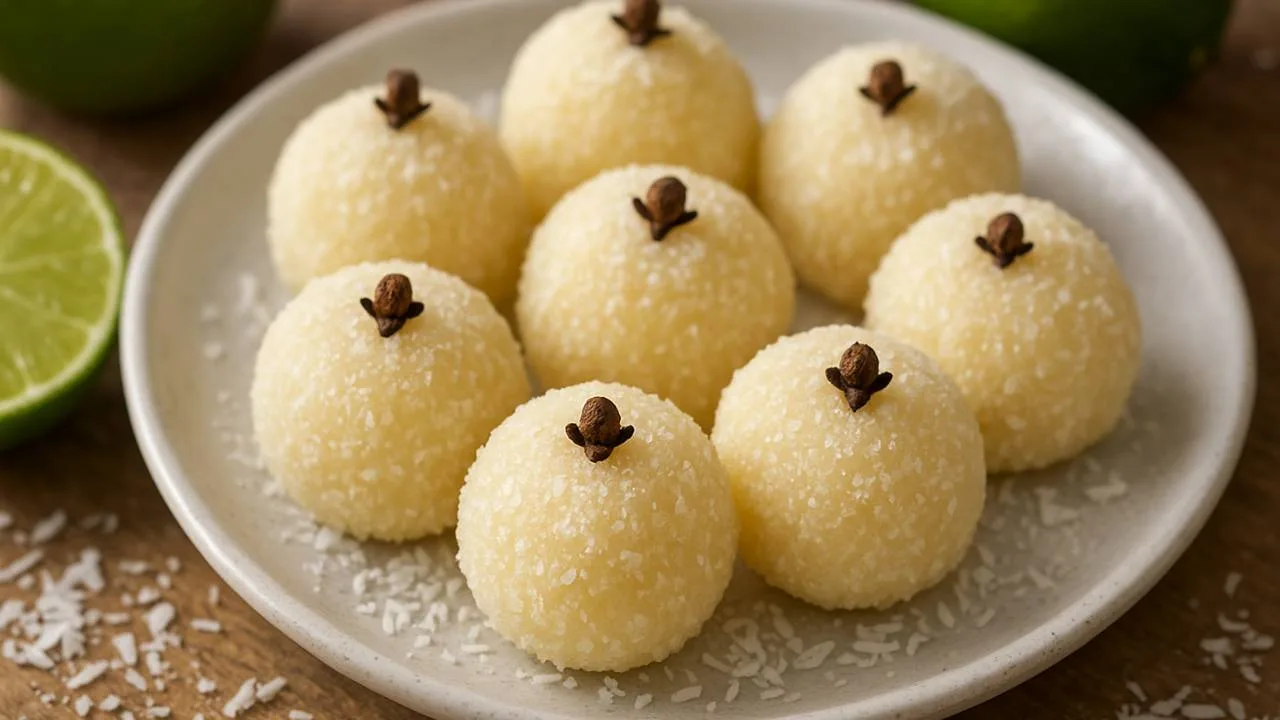 Imagem da Receita de Beijinho de Coco com Limão.