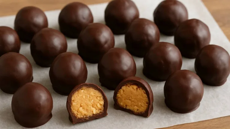 Imagem da Receita de Bombom Caseiro de Amendoim com Cobertura de Chocolate.