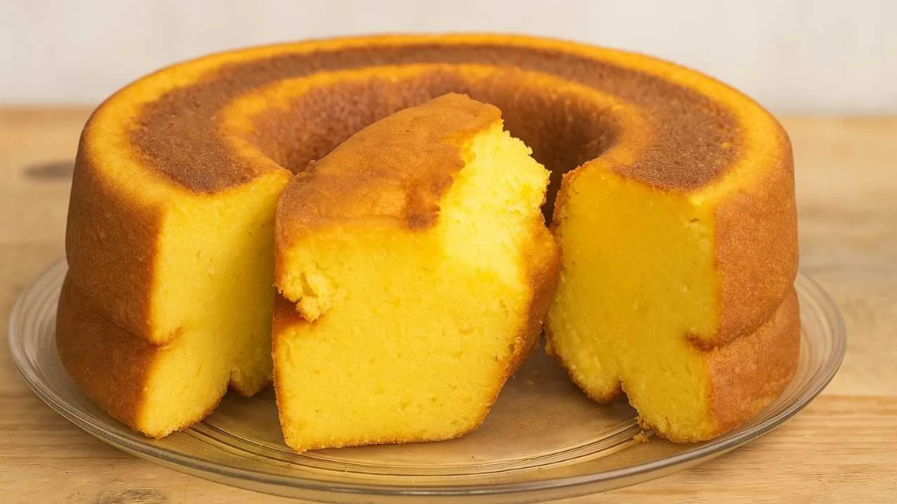 Imagem da Receita de Bolo de Canjica Amarela de Liquidificador.
