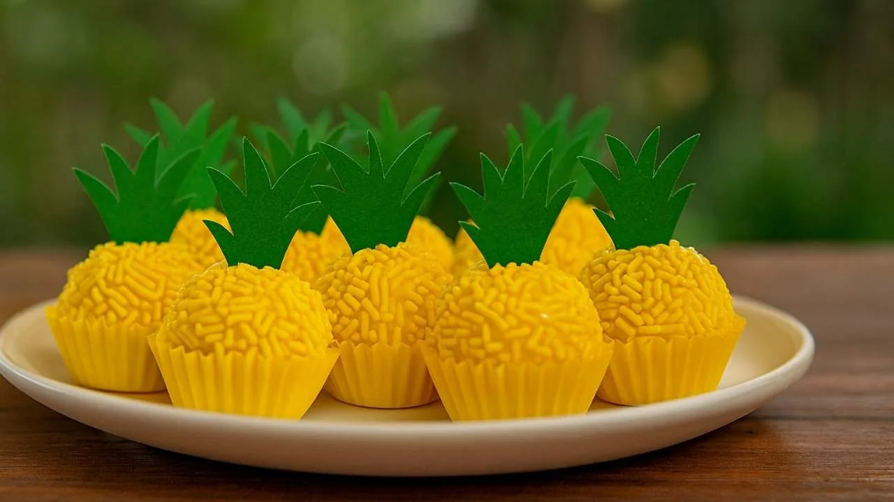 Imagem da Receita de Brigadeiro de Ninho com Abacaxi