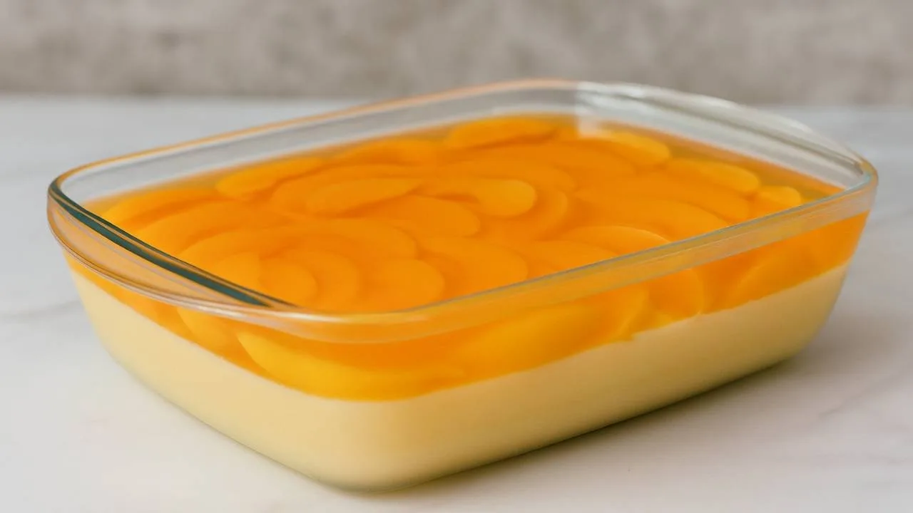 Imagem da Receita de Gelado de Pêssego - Sobremesa Cremosa e Refrescante.
