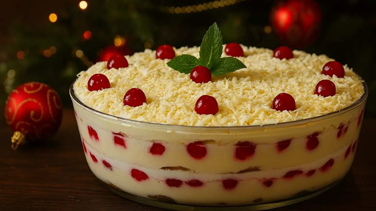 Imagem da Receita de Pavê Floresta Branca Natalino.