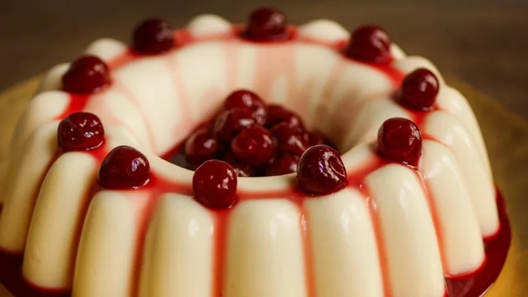 Imagem da Receita de Pudim de Natal Sem Forno e Sem Ovo.