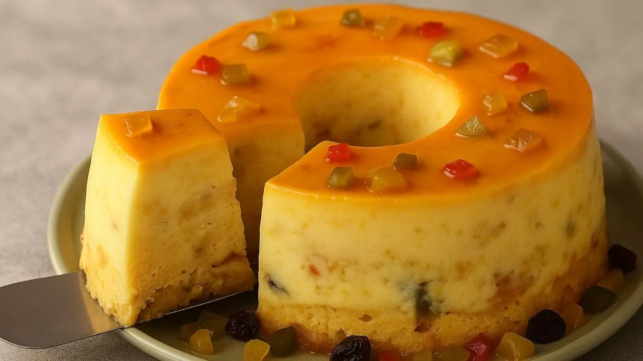 Imagem da Receita de Pudim de Panetone.