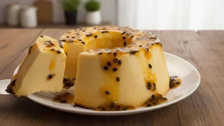 Imagem da Receita de Pudim Fácil de Maracujá com Leite Ninho Sem Forno