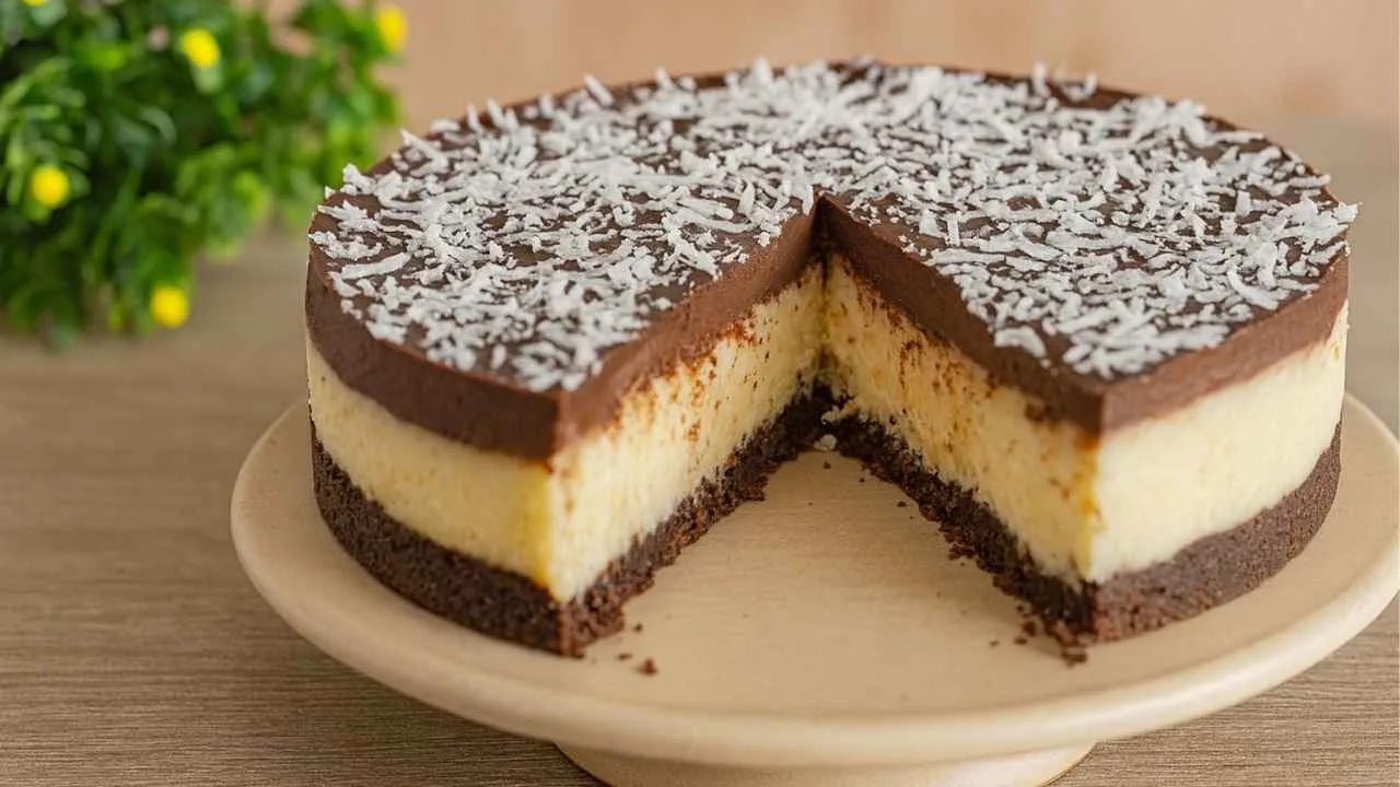 Imagem da Receita de Torta Fria de Prestígio Sem Forno.