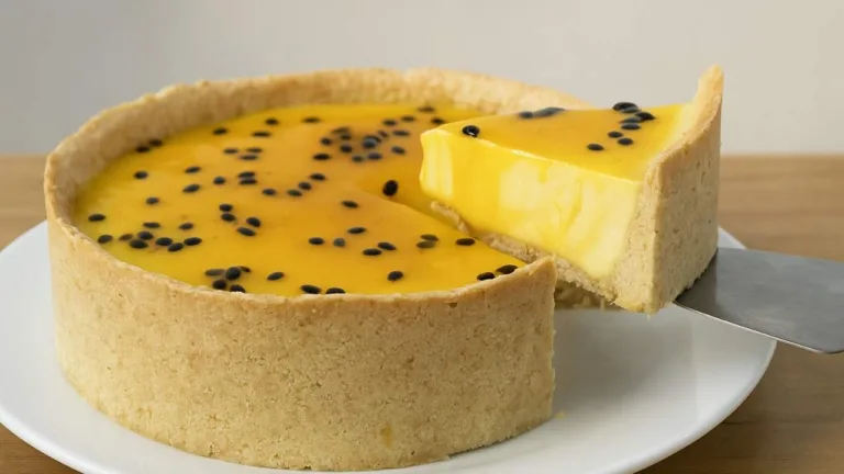 Imagem da Receita de Torta de Maracujá Sem Açúcar.