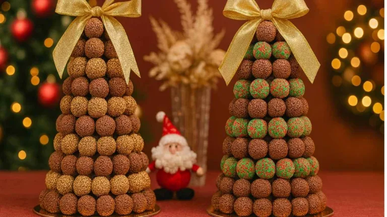 Imagem da Receita de Árvore de Natal de Brigadeiros.