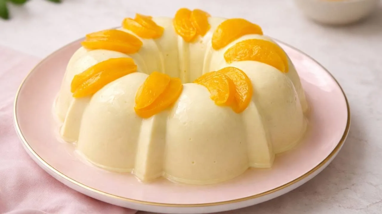 Imagem da Receita de Manjar de Pêssego.