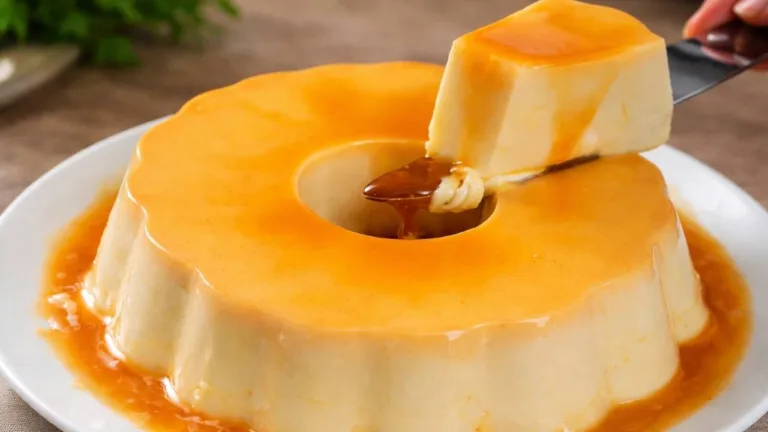 Imagem da Receita de Pudim de Leite Ninho Sem Ovo e Sem Forno.