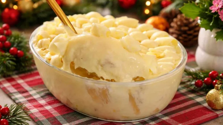 Imagem da Receita de Sobremesa de Abacaxi com Chocolate Branco.