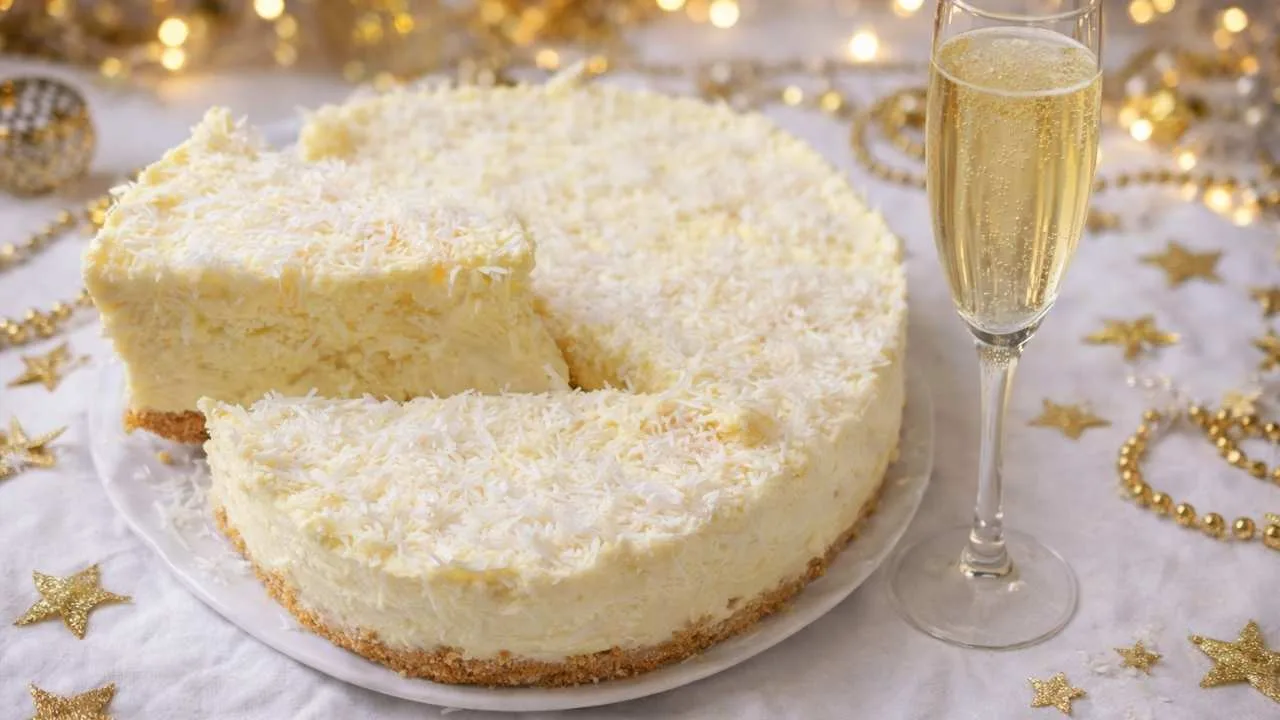 Imagem da Receita de Torta Cremosa de Abacaxi para o Ano Novo.