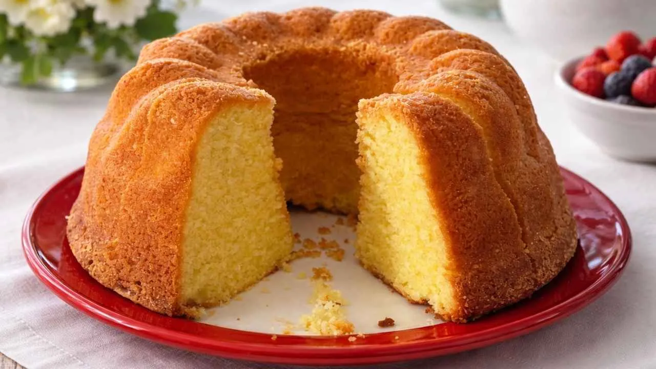 Imagem da Receita de Bolo Simples de Farinha Trigo de Liquidificador.