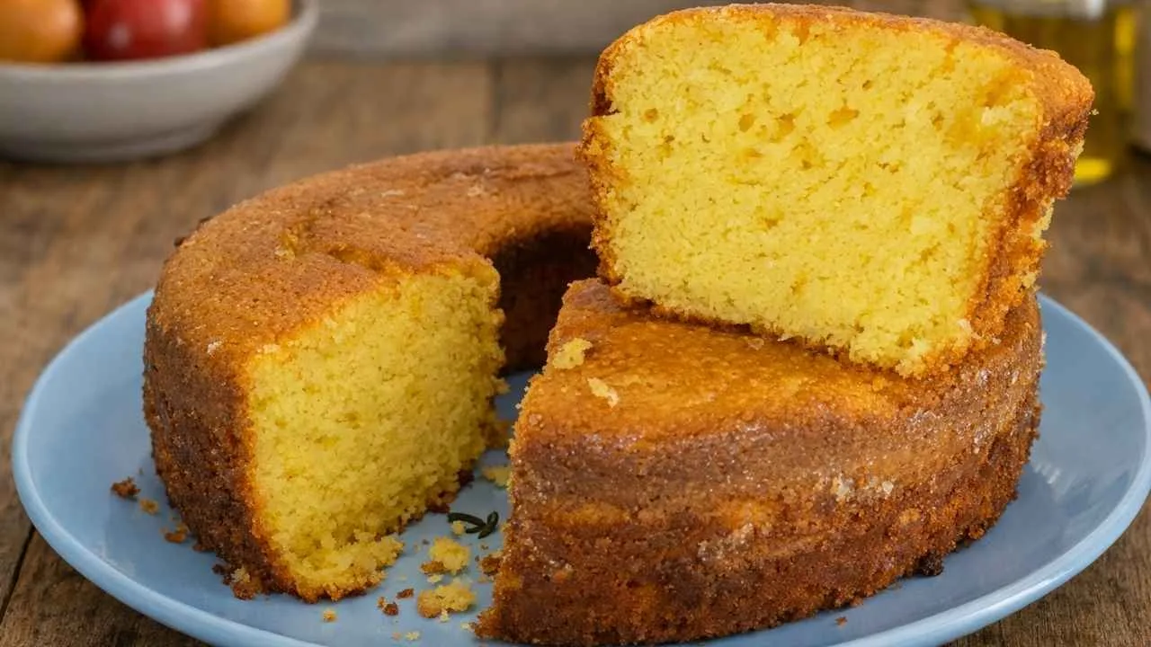 Imagem da Receita de Bolo de Milho Verde com Queijo Ralado.