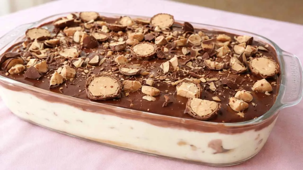 Imagem da Receita de Pavê Sonho de Valsa com Biscoito Maisena.