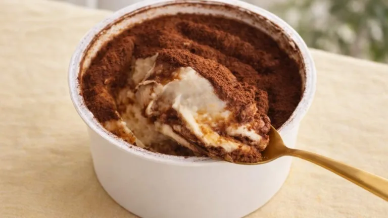 Imagem do Tiramisù de Preguiçoso - Receita Viral da Internet.