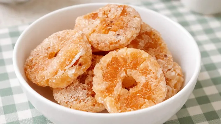 Imagem da Receita de Abacaxi Cristalizado.