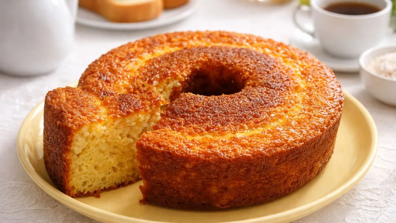 Imagem da receita de Bolo de Leite Condensado com Coco.