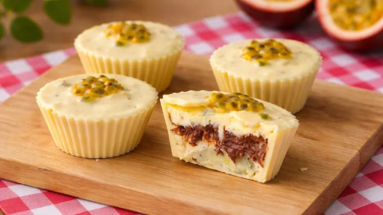 Imagem da Receita de Bombom de Maracujá na Forminha Recheado com Nutella.