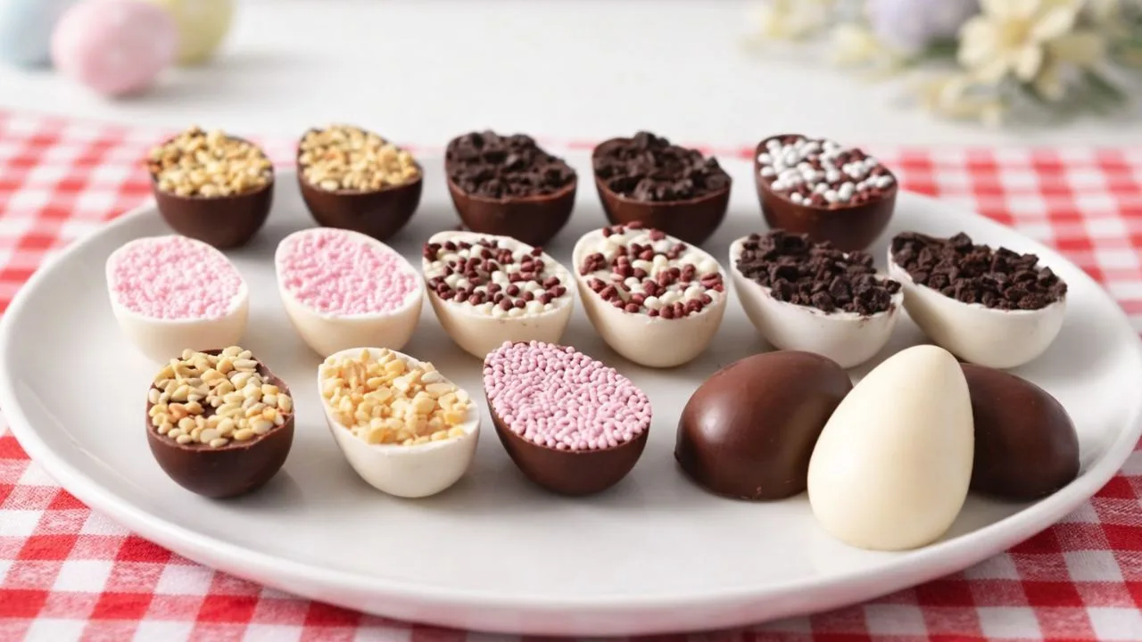 Imagem da Receita de Ovinho de Chocolate Caseiro com Recheio Nesquik.