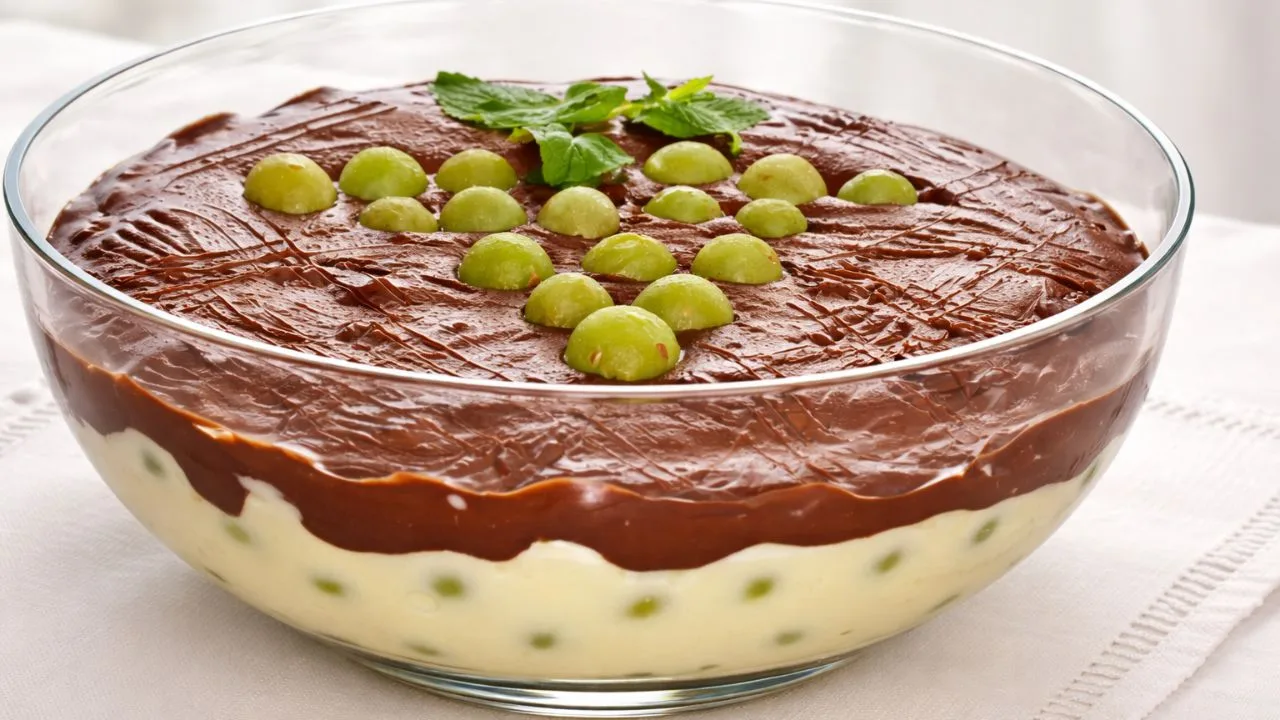 Imagem da receita de Pavê de Uva com Bolacha Champanhe.