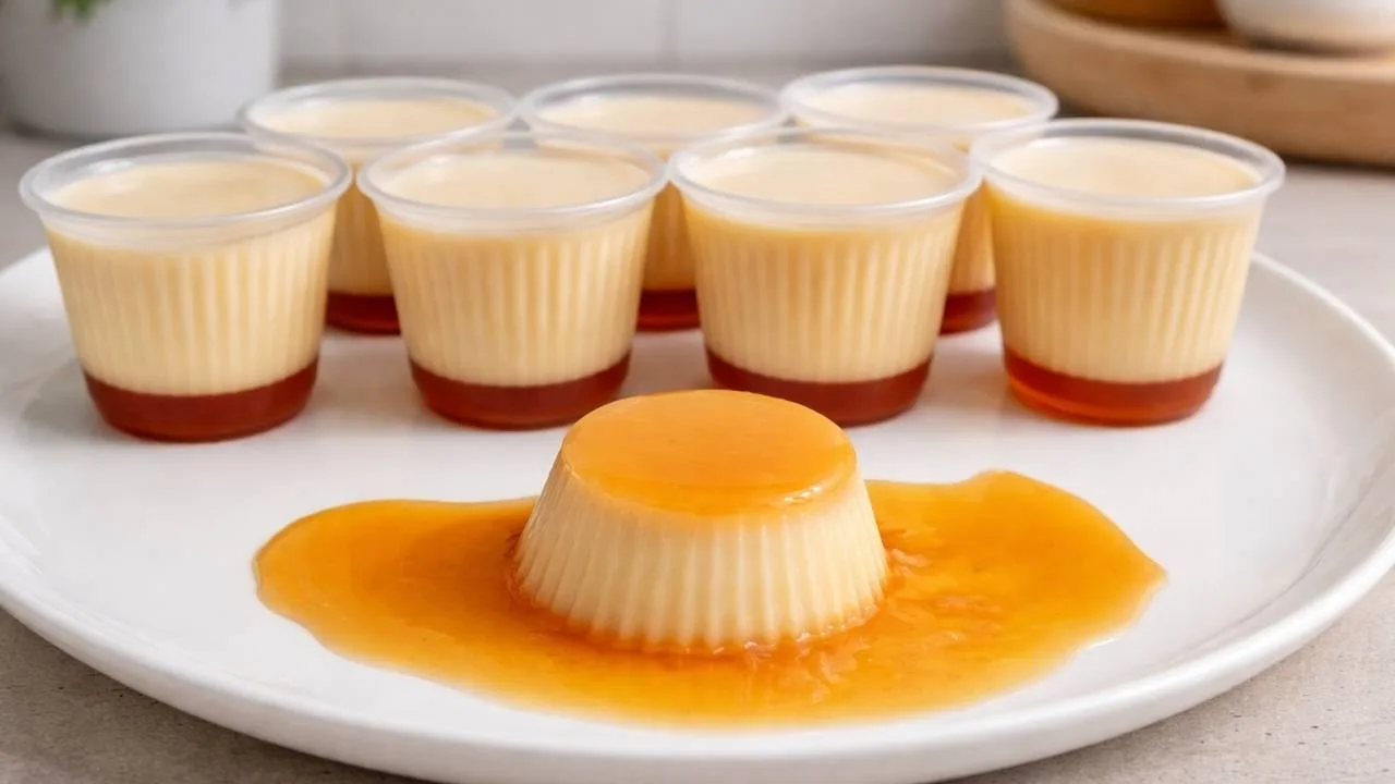 Imagem da Receita de Pudim Fácil no Copinho Descartável.