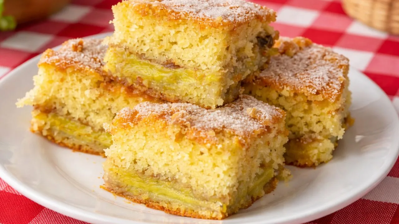 Imagem da Receita de Torta de Banana de Liquidificador Recheada.