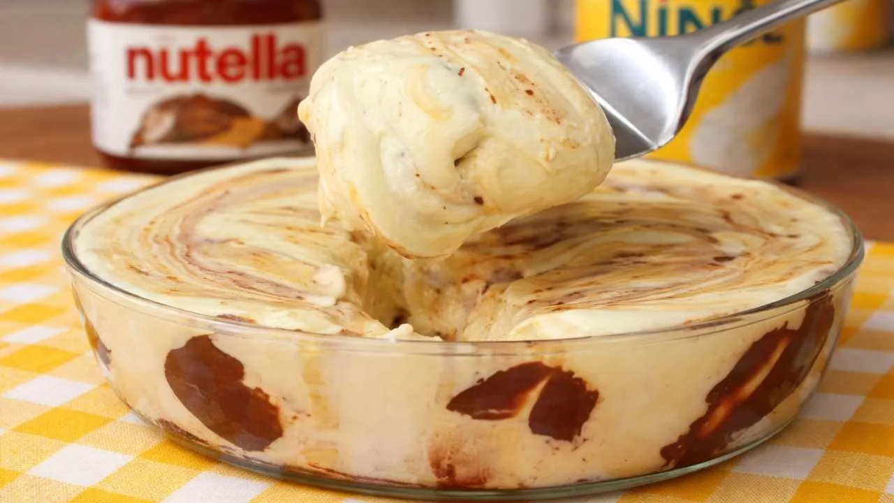 Imagem da Receita de Travessa Gelada de Ninho com Nutella.