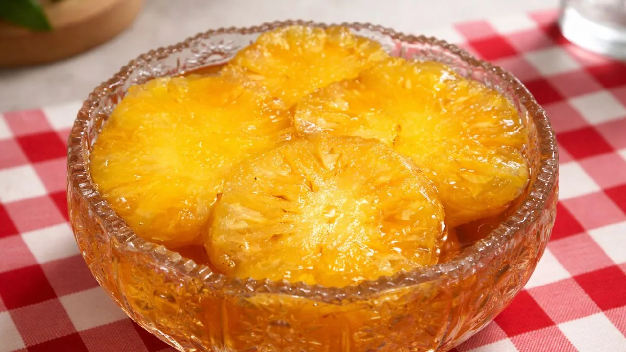 Imagem da Receita de Abacaxi em Calda.