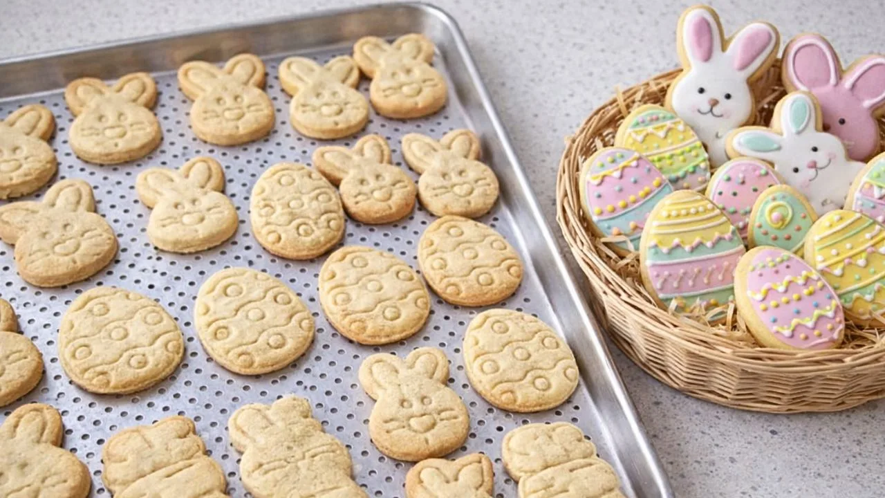 Imagem da Receita de Biscoitinhos de Páscoa para Decorar.