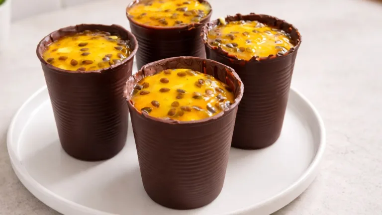 Imagem da Receita de Chocolate com Maracujá: Sobremesa Fácil no Copinho.