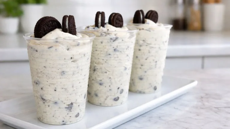 Imagem da Receita de Gelado Cremoso de Oreo no Copo.
