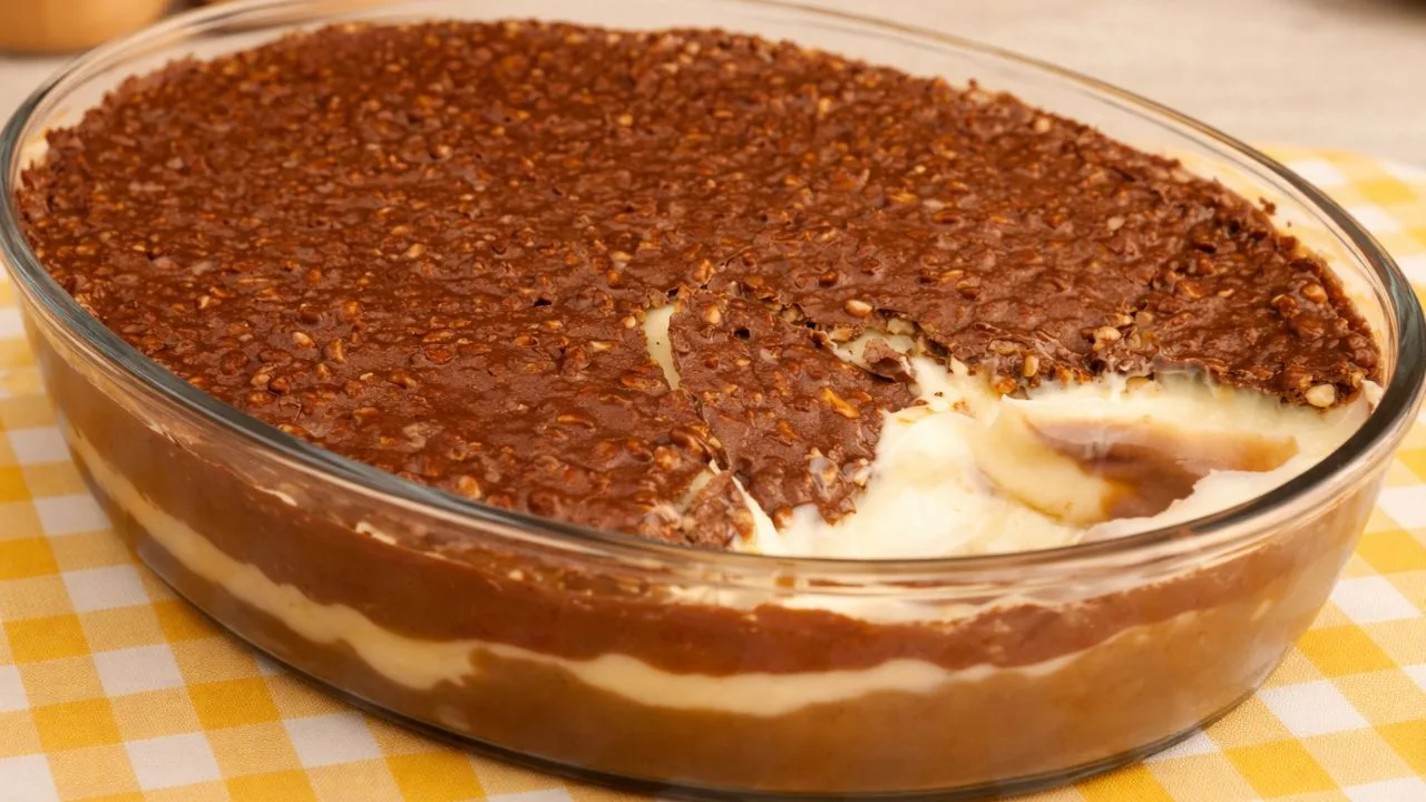 Imagem da Receita de Ovo Crocante de Travessa - Sobremesa para Páscoa.