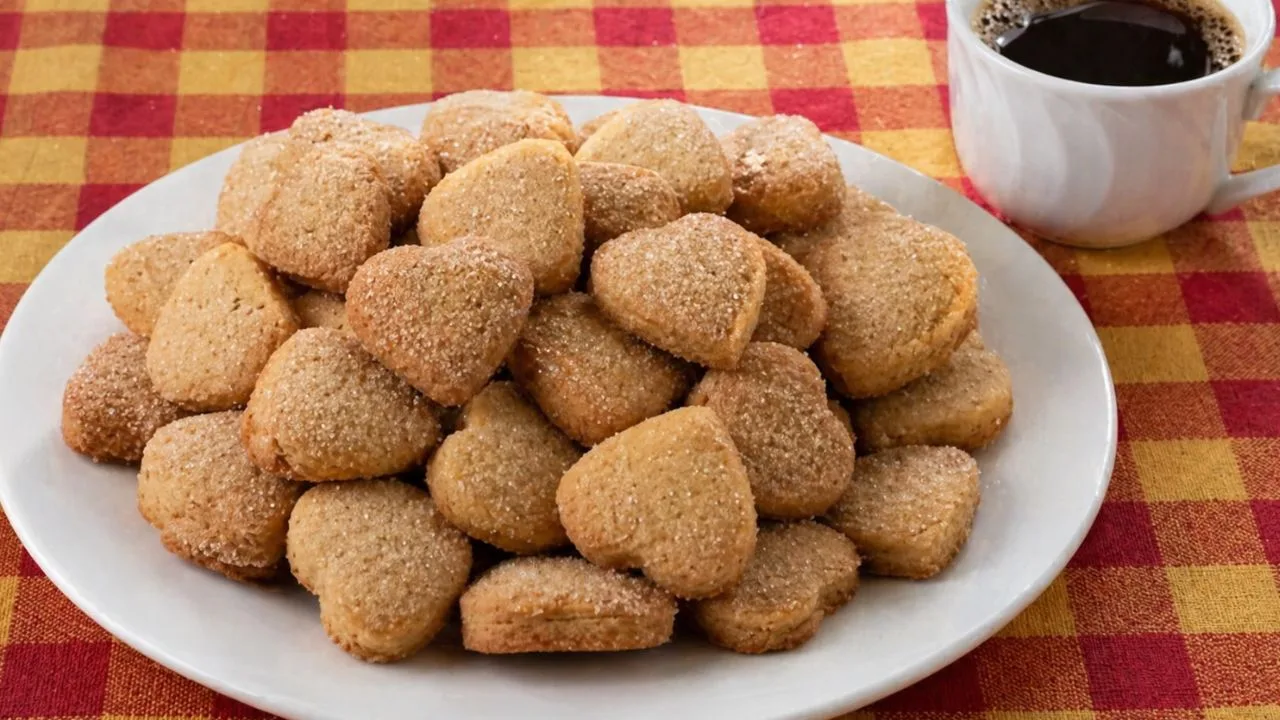 Imagem da Receita de Biscoitinho de Trigo Sem Ovo, Sem Leite e Sem Manteiga.