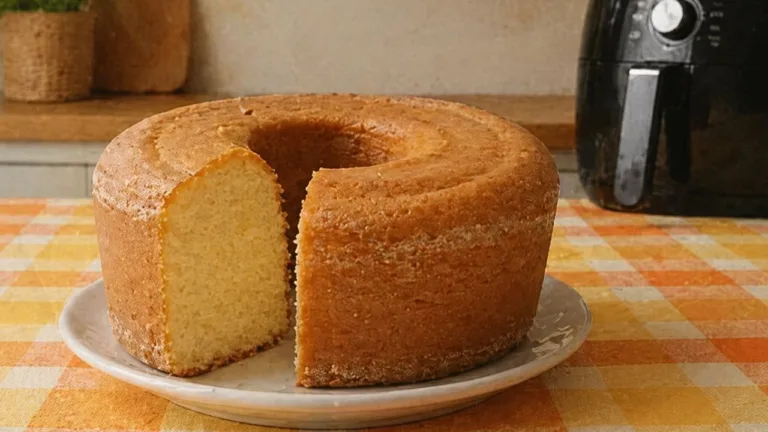 Imagem da Receita de Bolo de Leite Ninho na Airfryer.