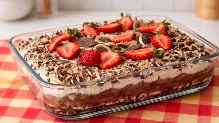 Imagem da Receita de Pavê Ouro Branco com Morango.