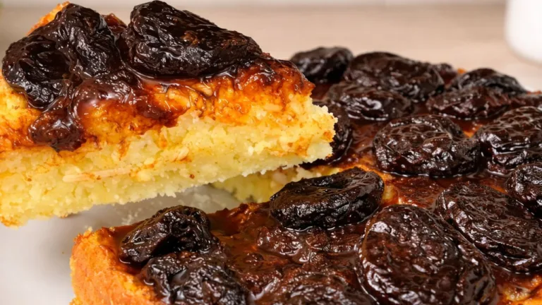 Imagem da Receita de Torta Cremosa de Coco com Ameixa.